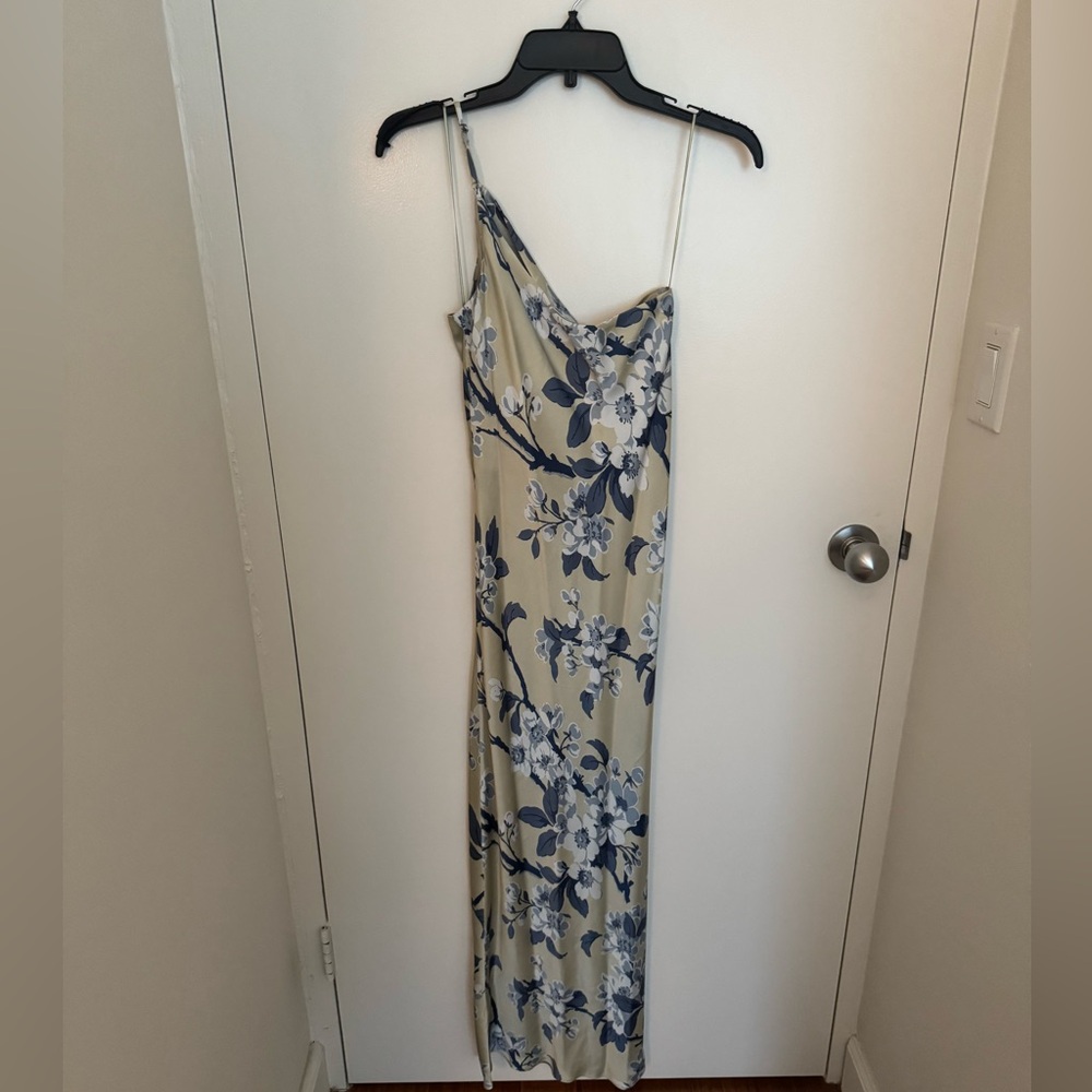 Reformation Olesia One Shoulder Silk Dress - Picture 6 of 6